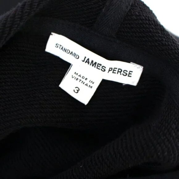 ⭐James Perse Black Concealed Asymmetric Full Zip Hoodie Jacket Size 3⭐ - Picture 7 of 8